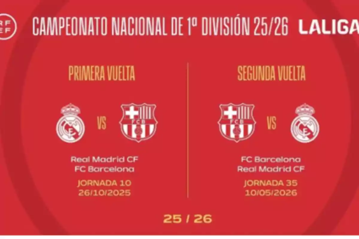 Los clásicos de LaLiga ya tienen fecha Los clásicos de LaLiga ya tienen fecha