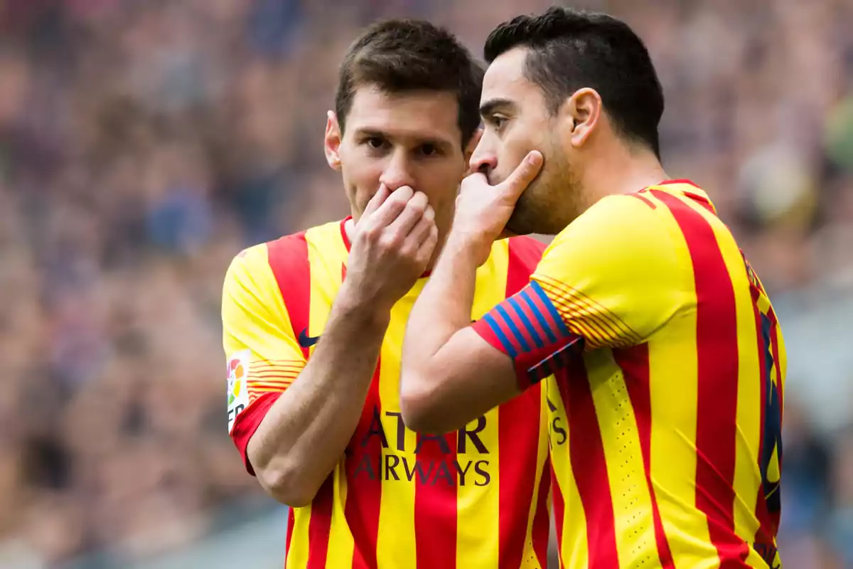 Messi y Xavi Hernández siempre se entendieron bien en el Barça Messi y Xavi Hernández siempre se entendieron bien en el Barça