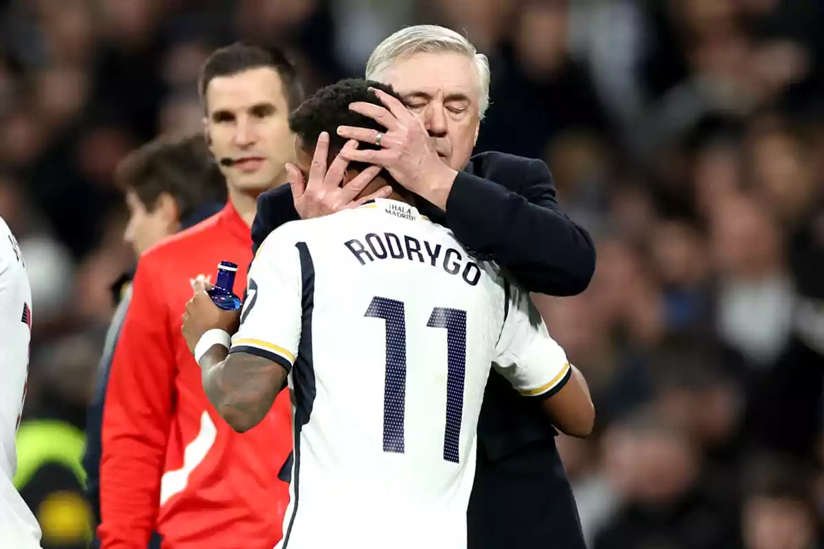 Ancelotti siente devoción por Rodrygo