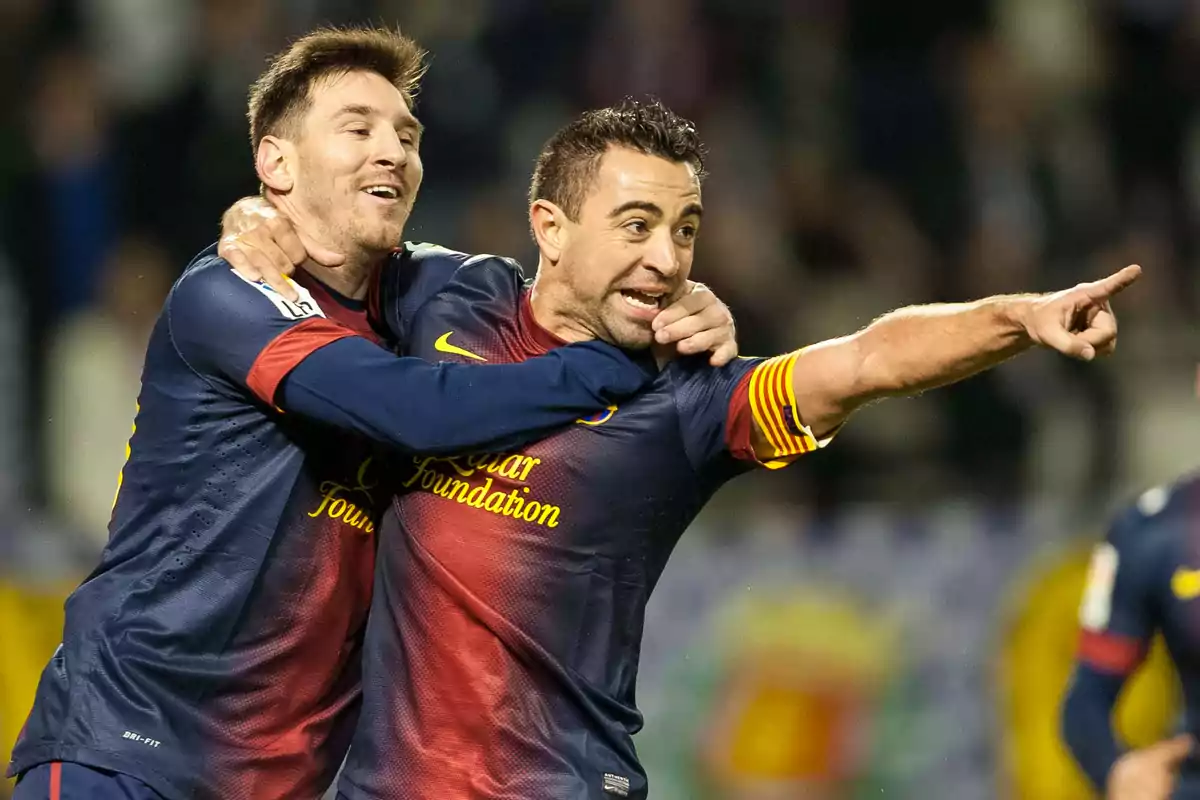 Messi y Xavi Hernández se entendían sobre el campo a las mil maravilla