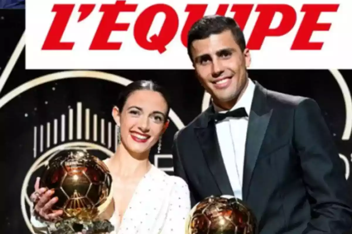 El año pasado Rodri y Aitana Bonmatí acapararon el Balón de Oro El año pasado Rodri y Aitana Bonmatí acapararon el Balón de Oro