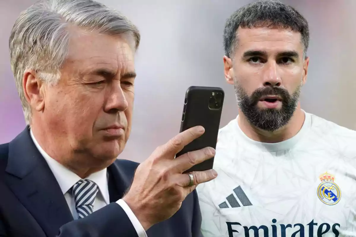 Carlo Ancelotti y Dani Carvajal