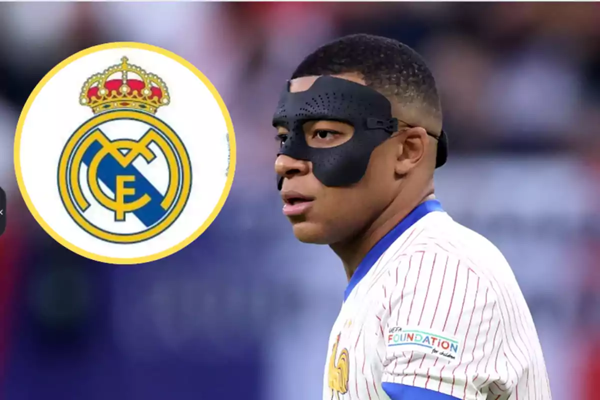 Mbappé acabó harto de la máscara porque le impedía respirar bien