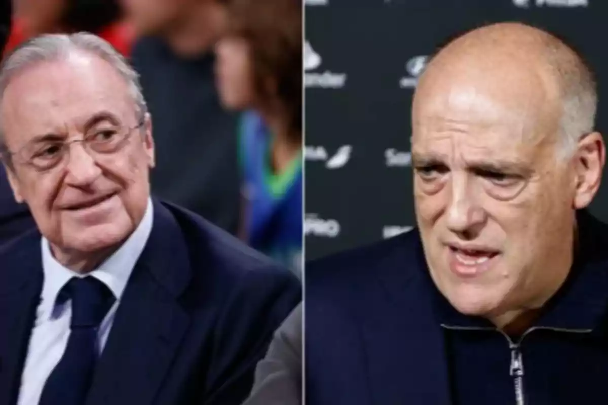 Javier Tebas responde con dureza a la denuncia presentada por Florentino Pérez contra él