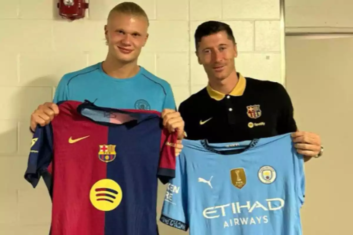 Haaland ya tiene la camiseta del Barça