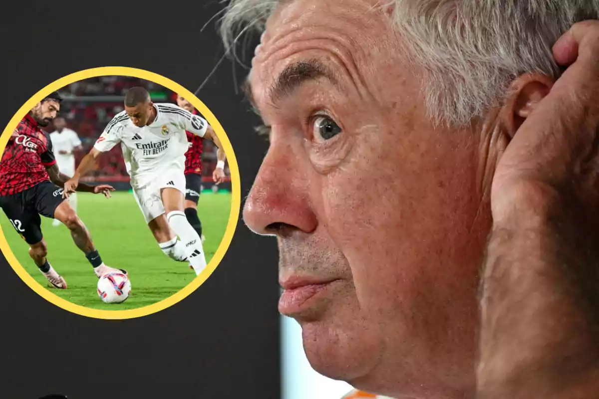 A Ancelotti no le gustó lo que vio en Mallorca