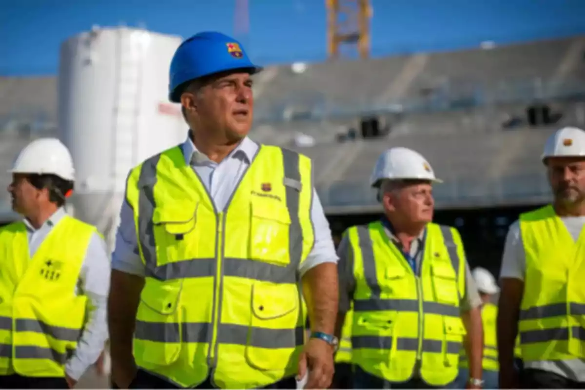 El Camp Nou no avanza al ritmo que esperaba Joan Laporta