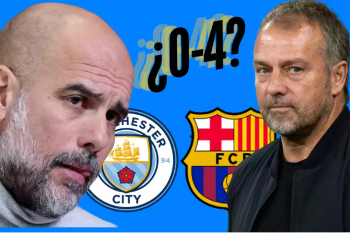 Pep Guardiola sueña con el 0-4 que consiguió Hansi Flick en el Bernabéu