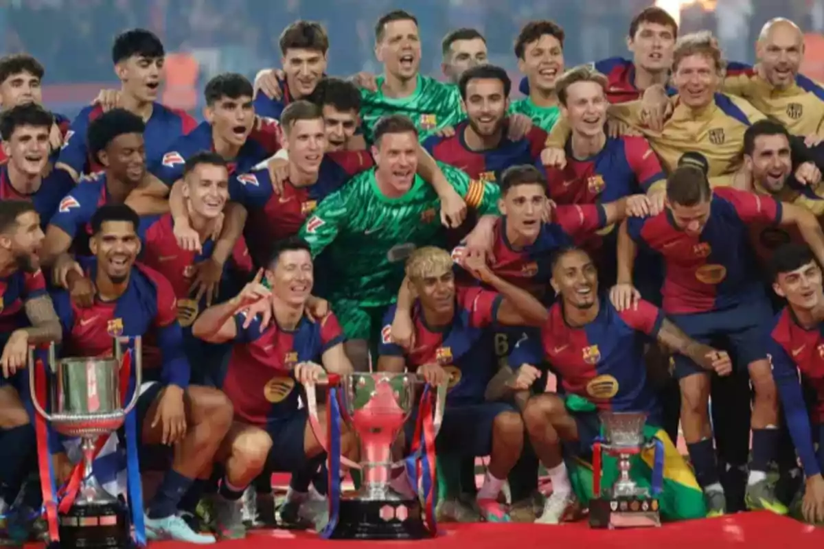 Un jugador permaneció ausente en la fiesta de celebración del Barça