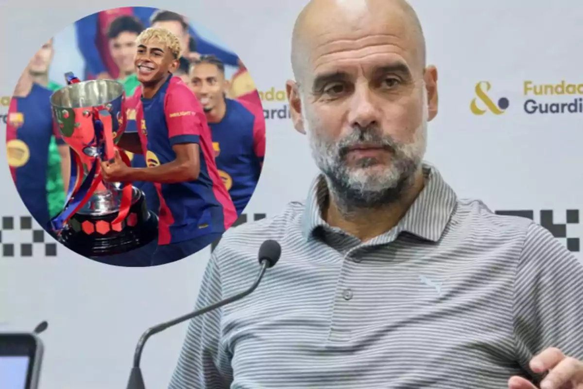 Pep Guardiola se moja sobre el futuro de Lamine Yamal