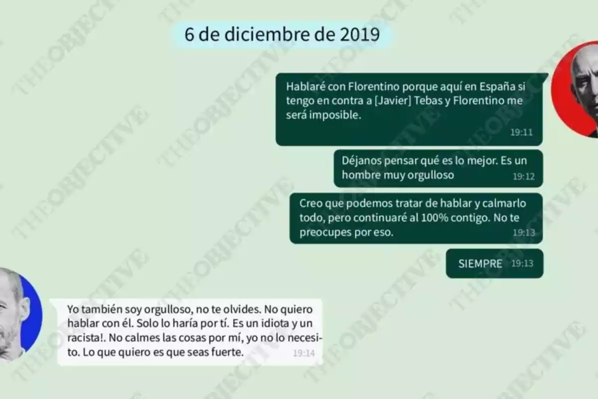 WhatsApps privados entre Rubiales y Ceferin en 2019 WhatsApps privados entre Rubiales y Ceferin en 2019