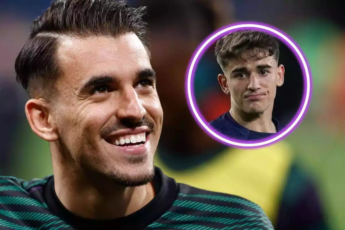 Dani Ceballos mirando a Gavi