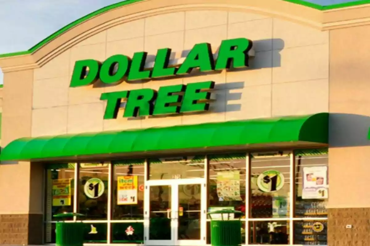 Fachada de una tienda Dollar Tree en Estados Unidos. Fachada de una tienda Dollar Tree en Estados Unidos.