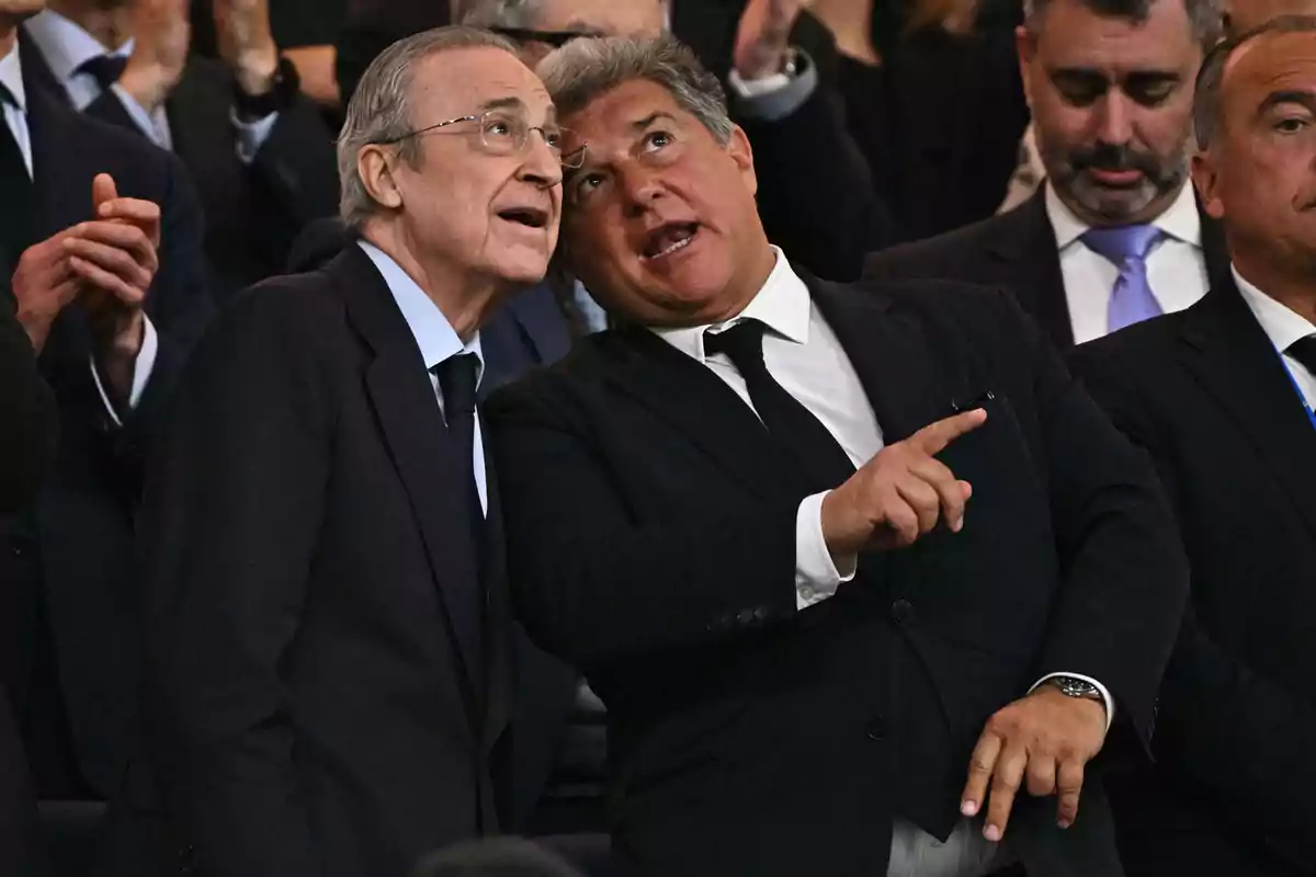 En algunas partidas Florentino Pérez sigue yendo a remolque del Barça