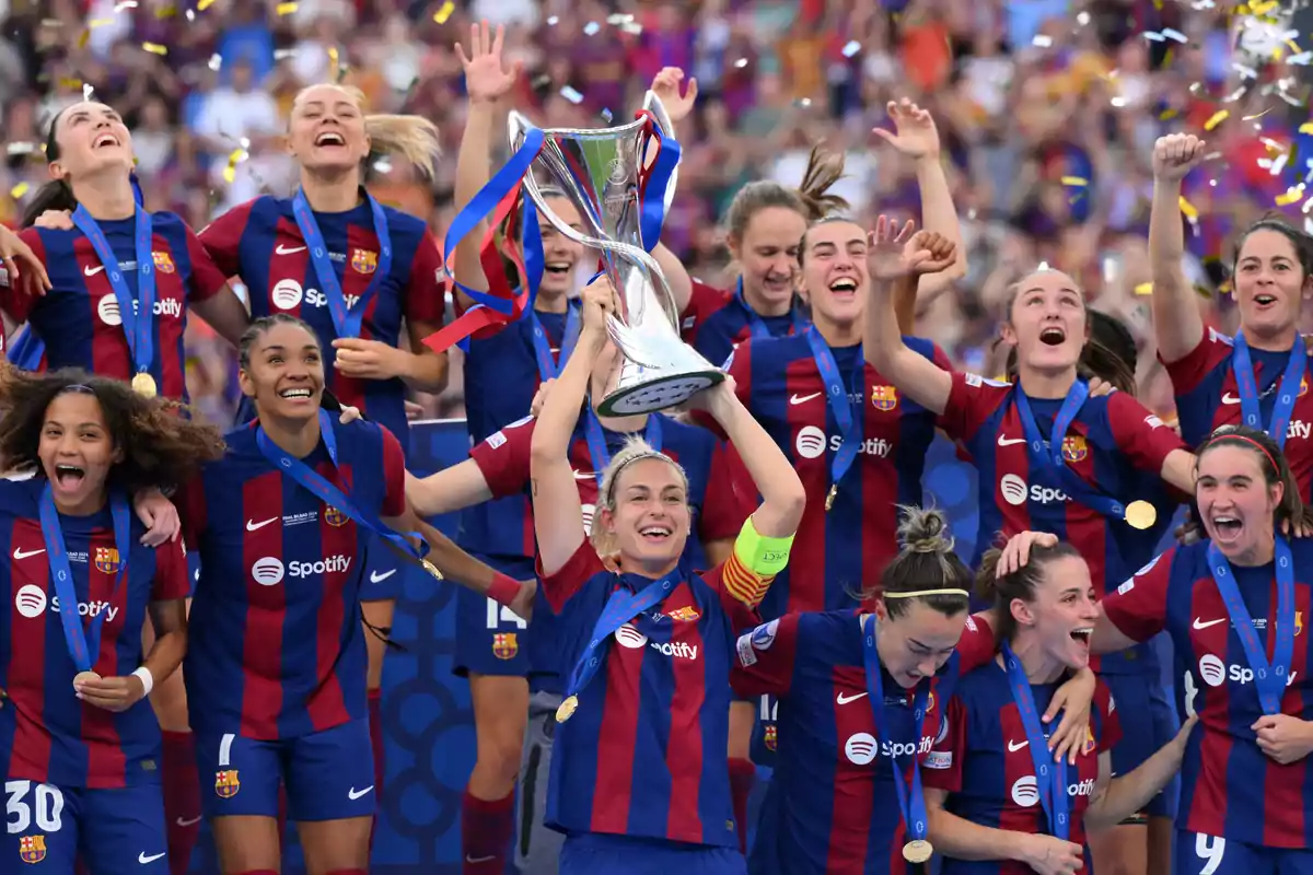 LaLiga intenta restarle realce a la presencia del Barça, otra vez, en la final de la Champions femenina LaLiga intenta restarle realce a la presencia del Barça, otra vez, en la final de la Champions femenina
