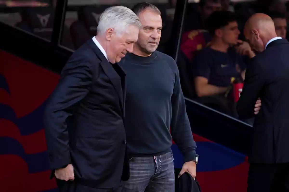 Flick y Ancelotti intercambiaron palabras de respeto y admiración
