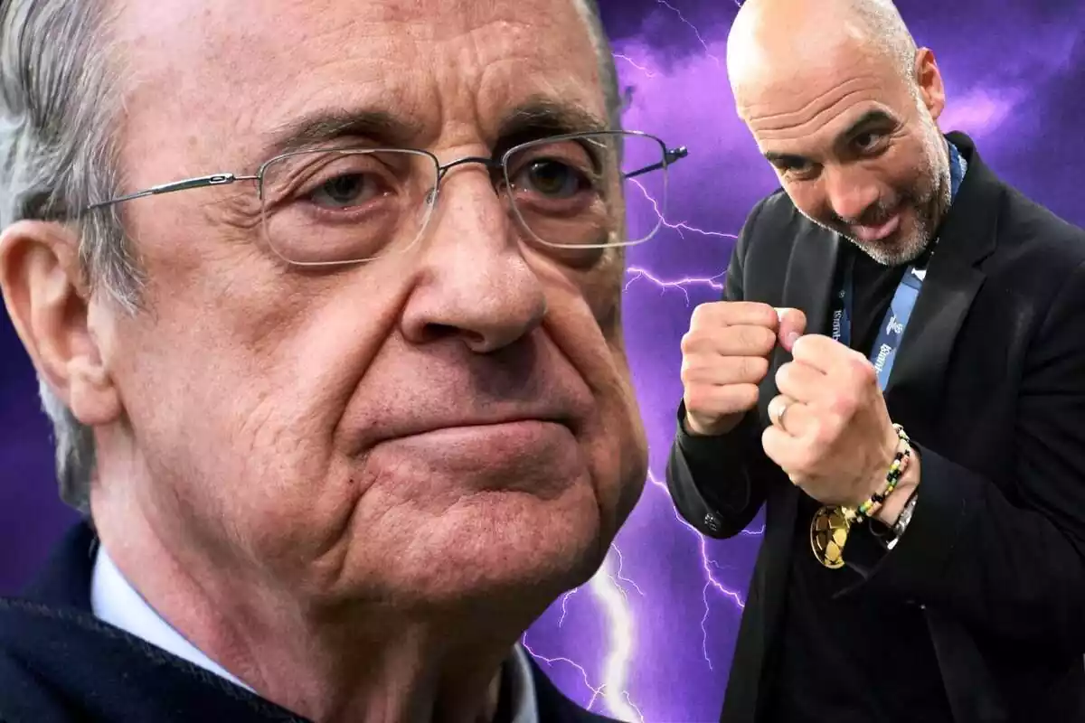 Florentino Pérez y Pep Guardiola, cara a cara con una tormenta al fondo