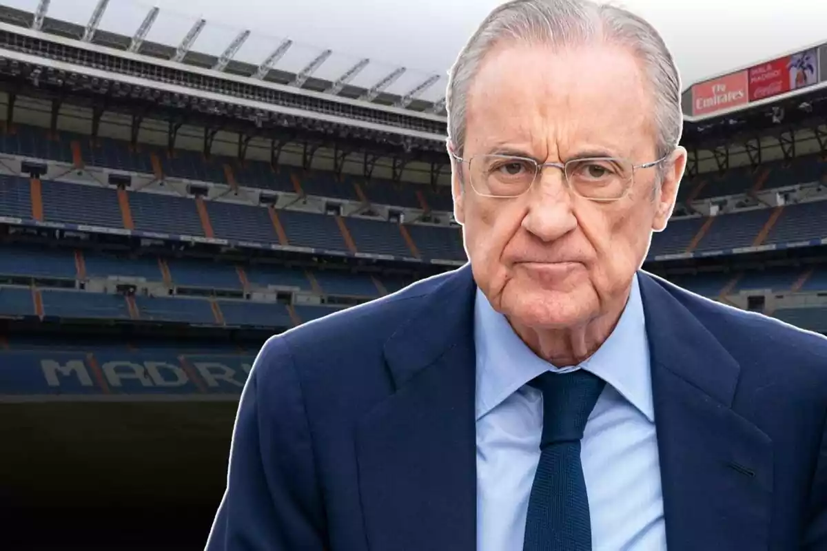 Image of Florentino Pérez at the Santiago Bernabéu