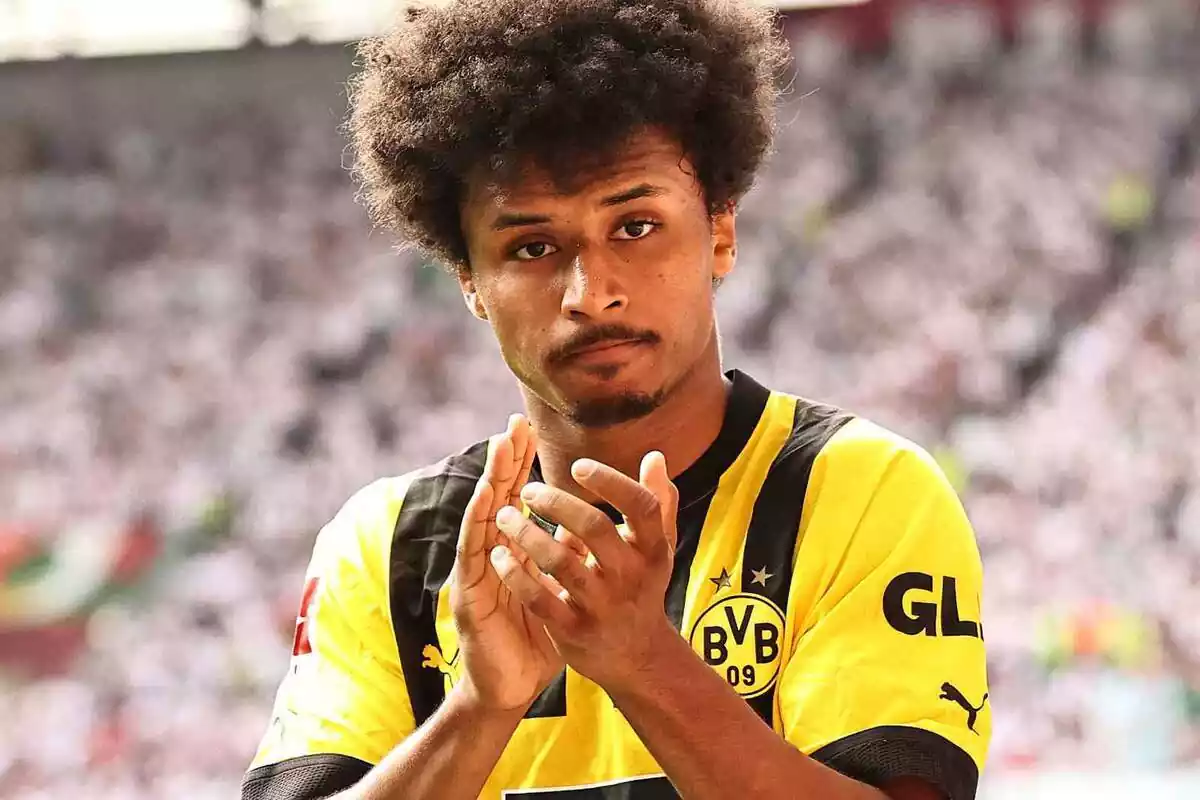 Image of Karim Adeyemi in a match with Borussia Dortmund