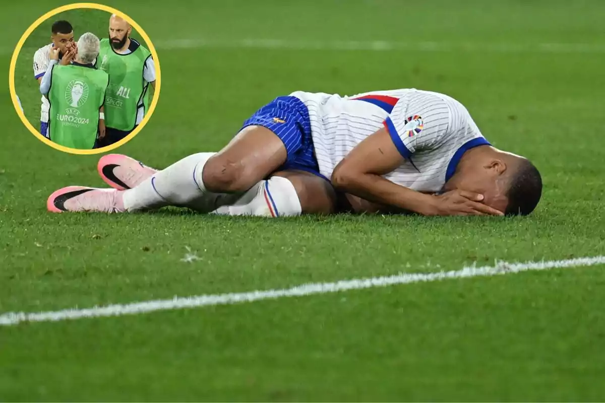 La lesión de Mbappé ha generado polémica en Inglaterra