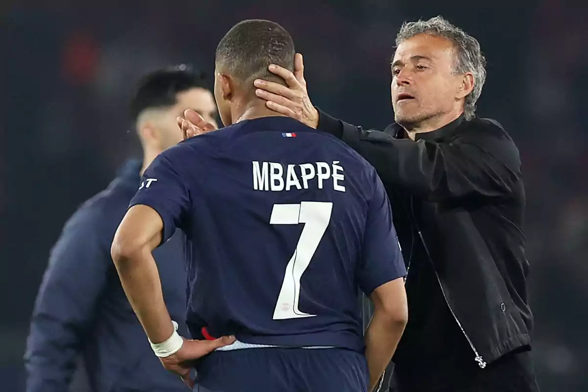 Luis Enrique niega que se llevara mal con Mbappé