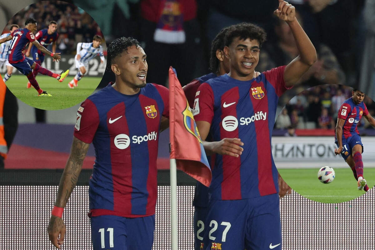 Lamine Yamal y Raphinha tumban a la Real Sociedad y acercan al Barça a