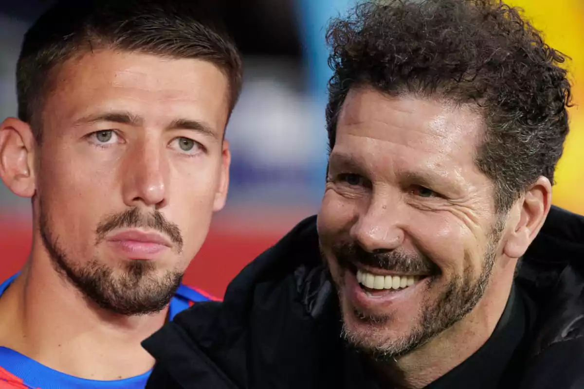 Two men, one with a serious expression and the other smiling, pose together for a photo. Two men, one with a serious expression and the other smiling, pose together for a photo.