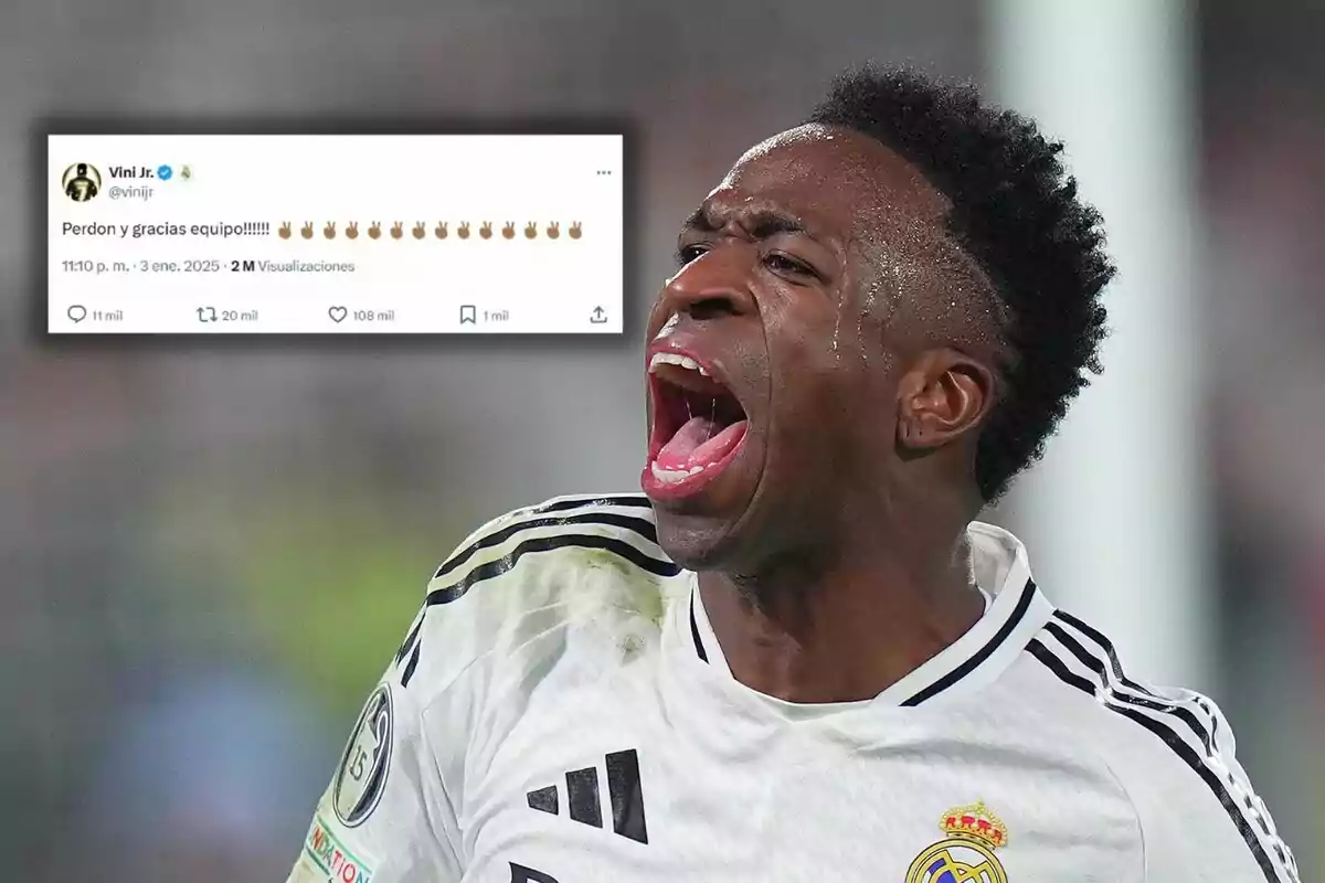 Vinícius Jr. takes to Twitter after being sent off Vinícius Jr. takes to Twitter after being sent off