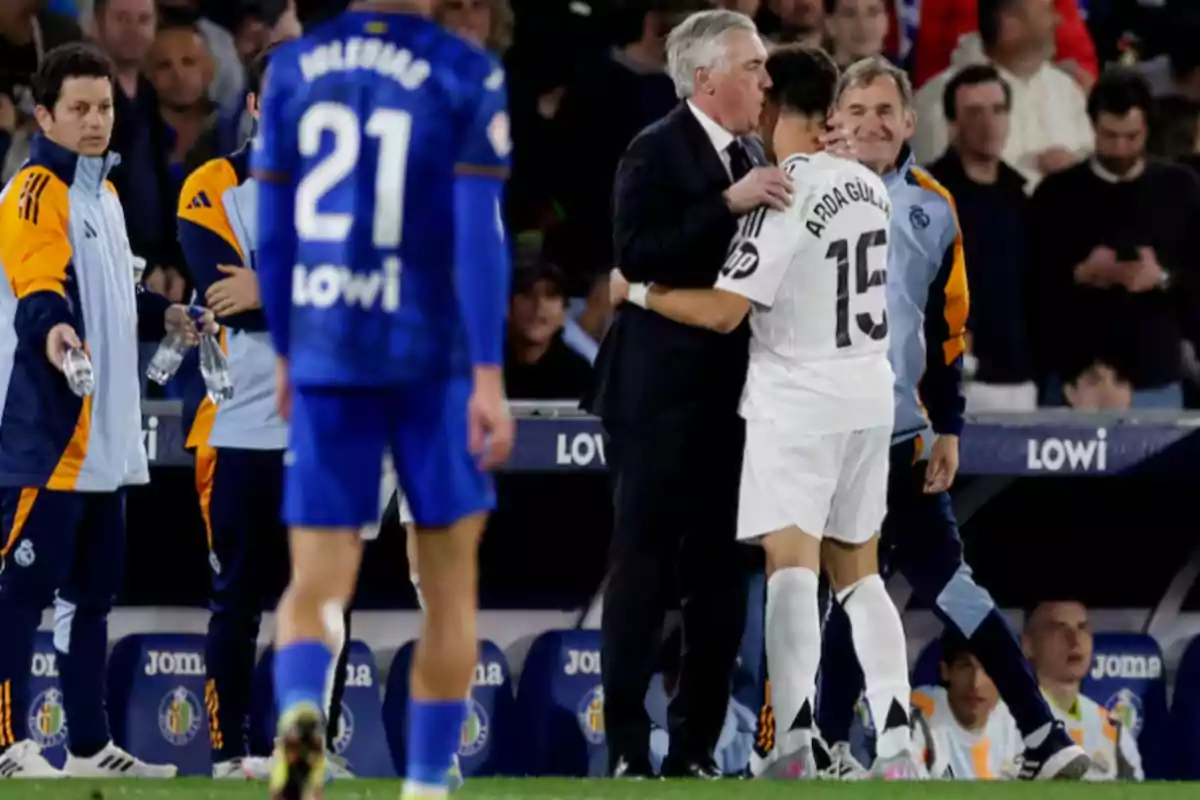 Arda Güler le dedicó su gol a Carlo Ancelotti